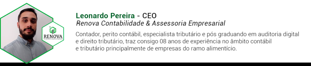 Leonardo Pereira Renova - Renova Contabilidade & Assessoria Empresarial em Piracaia e Região - SP