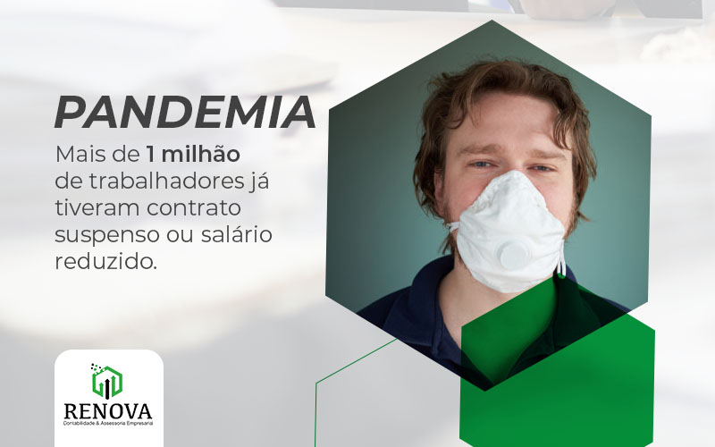 Pandemia: Mais de 1 milhão de trabalhadores já tiveram contrato suspenso ou salário reduzido